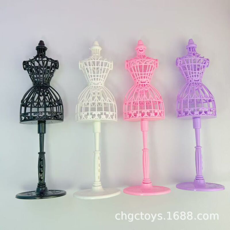 Wedding Dress Design 21cm 1/6 Scale Doll Hollow Mannequin Stand Human-Shaped Clothes Hanger Half-Body Mannequin Toy Accessories