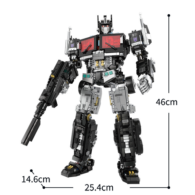 Compatible con Lego 996 oscuro Optimus galvanoplastia limitada Optimus Autobot transformación robot Montaje de bloques de construcción modelo