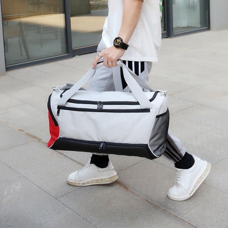 Unisex solo hombro crossbody gran capacidad zapato independiente almacén fitness yoga entrenamiento bolsa de moda casual bolsa de equipaje