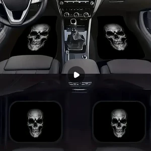 TEMU avtomobil universal dörd hissəli döşəmə xalçaları, ləkəyə, aşınmaya, toza davamlı