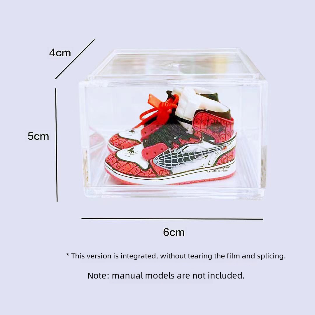 thumbnail for Shoe mold key chain matching high-grade shoe box handbag acrylic transparent shoe box wholesale spot