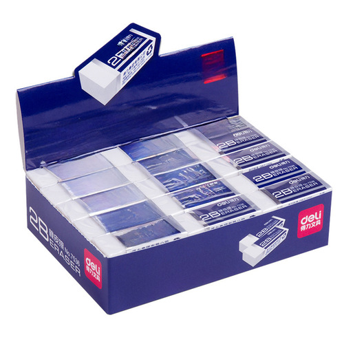 Deli 7536 Eraser Without Shavings 2B Cute Cartoon 4B School Supplies Stationery Study Supplies Low-Shedding Eraser Set Wholesale