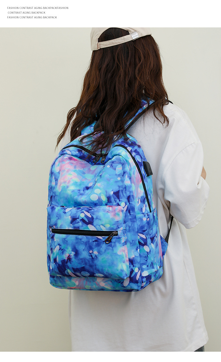 New Fashion Printed for Women's Multifunctional Travel Backpack Sweet Style Junior High School College Student backpack_voghion.com