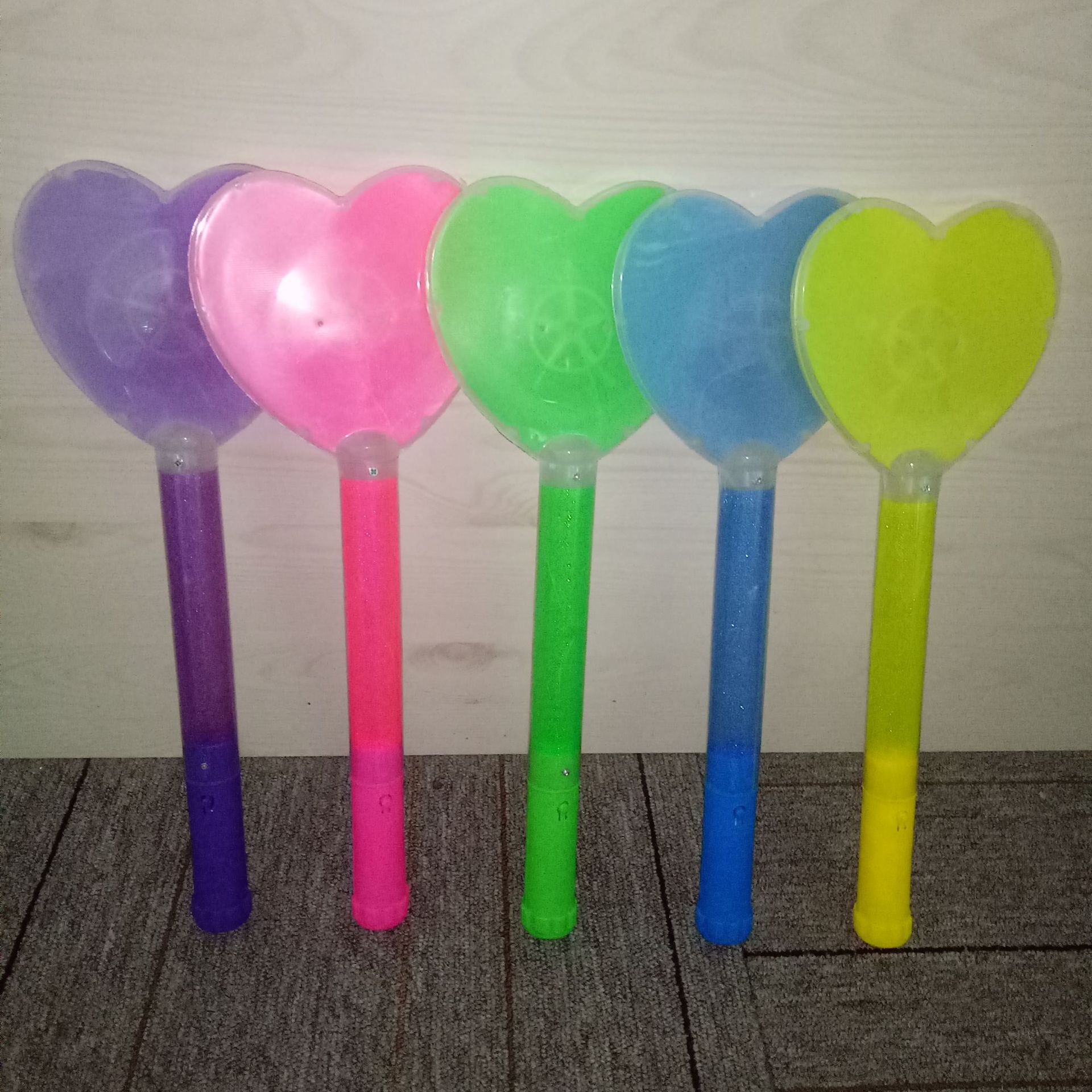 Largo amor luz palo estrella ventilador alegría apoyos LED amor luz palo concierto luz palo