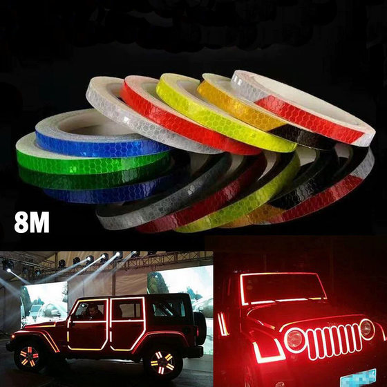 Car Bicycle Stickers Mountain Bike Reflective Stickers Luminous Equipment Bicycle Reflective Stickers Motorcycle Accessories Wheels
