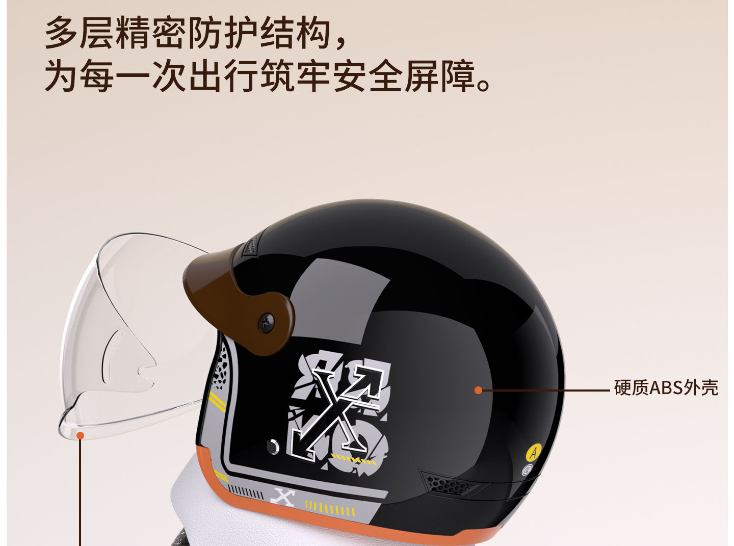 3C Certified Electric Spray-Painted Motorcycle Retractable Lens Safety Fashionable Men's and Women's Popular Anti-Fall Helmet Safety Helmet