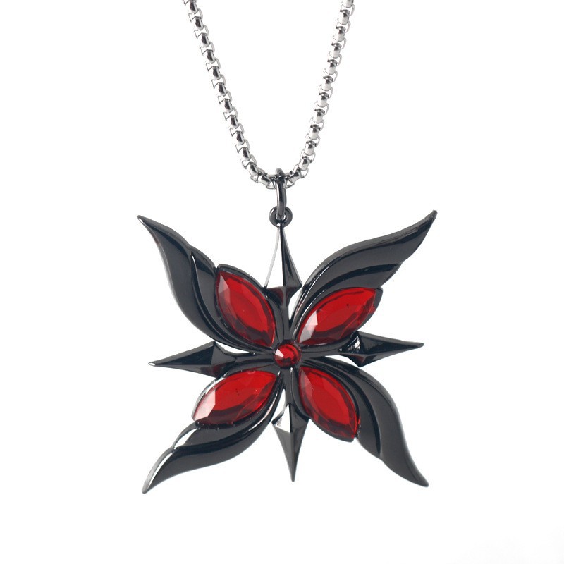 Red maple leaf, necklace