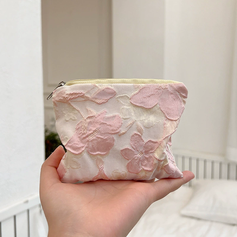 Маленький косметичка, 12×10 см, тканевая косметичка на молнии для помады и монет