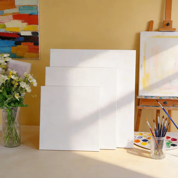 Customized Pure Cotton Thickened White Oil Painting Board for Acrylic Paint DIY Coloring and Painting, Supports Customization