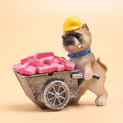 Gift, Living Room Decoration, Car ashtray - new-model-dog-stroller-with-cover-brown