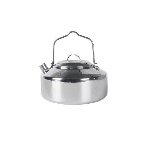 Outdoor stainless steel kettle camping mountaineering fishing portable tea kettle camping kettle self-driving picnic coffee pot