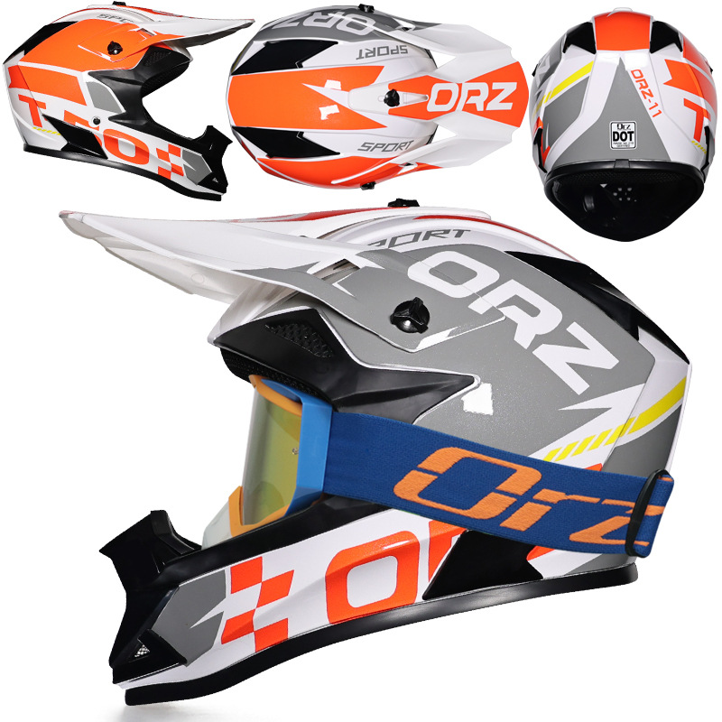 Nuevo casco de ciclismo Off-Road Orz, casco de rally para hombres y mujeres, casco todoterreno transpirable de carreras ADV de talla grande