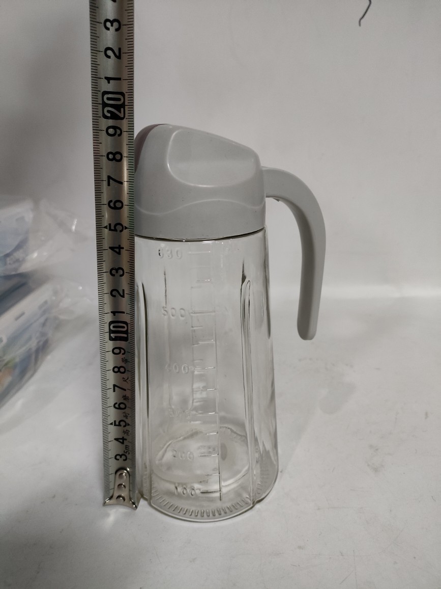 2元店大号油壶 玻璃油瓶 重力自动开合调料瓶 厨房用品 两元货源