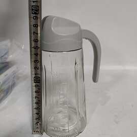 2元店大号油壶 玻璃油瓶 重力自动开合调料瓶 厨房用品 两元货源