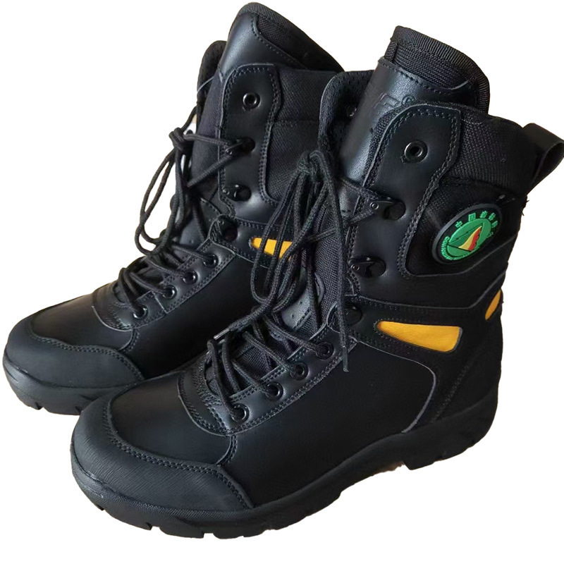 1.85kg森林抢险救援靴高帮户外作战靴抢险应急战术作训靴