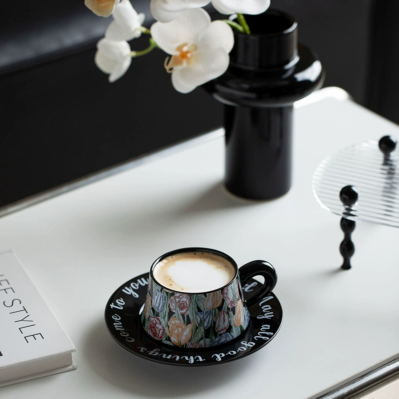 Coffee ceramic set, high quality afternoon tea, tea cup, high-quality style