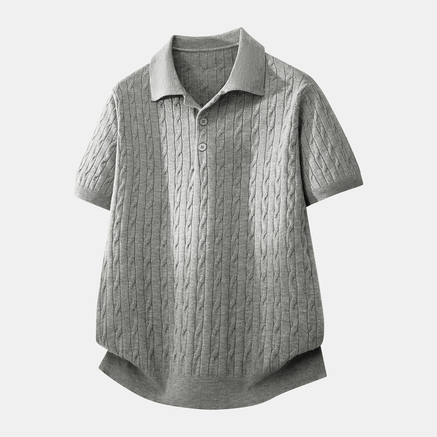 Polo camiseta de punto camiseta de manga corta camiseta de hombre solapa texturas de torsión viejos viento de hielo de verano fábrica transfronteriza al por mayor