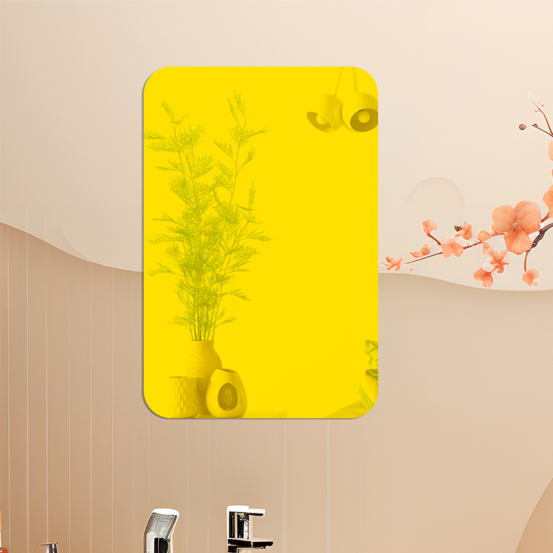 Oval 3d akryl spegel väggdekal för sovrum och vardagsrum_voghion.com