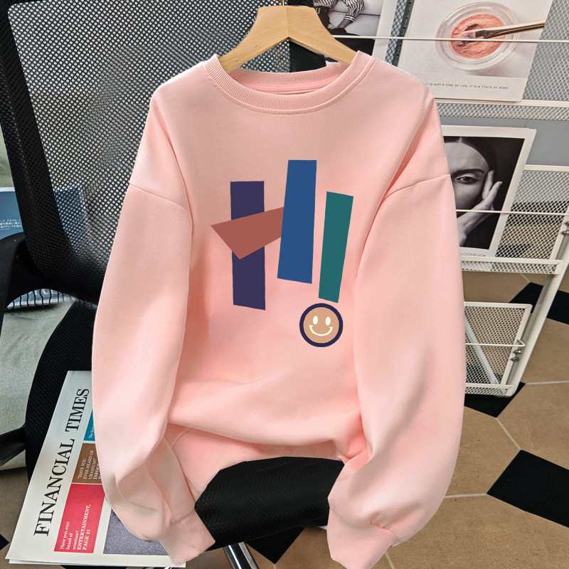 American Ins Style Age-reducing Crewneck Sweat fleece-lined Thickened 2024 Autumn and Winter New Top for Men and Women American Ins Style Age-reducing Crewneck Sweat fleece-lined Thickened 2024 Autumn and Winter New Top for Men and Women