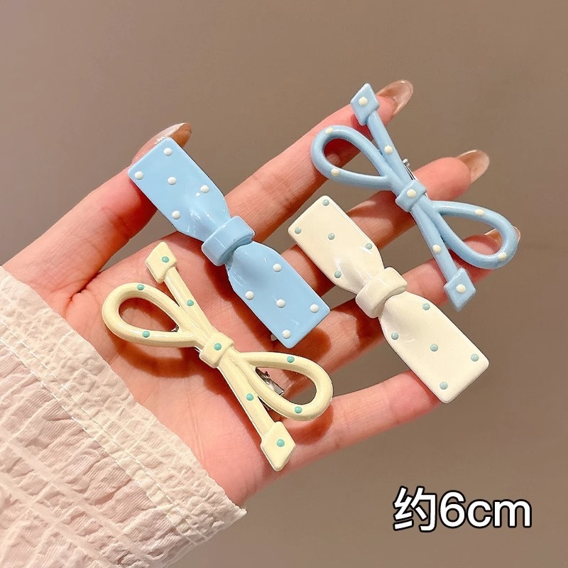 韩系高级感侧边刘海夹少女心撞色鸭嘴夹子可爱多巴胺发夹精致发卡|undefined