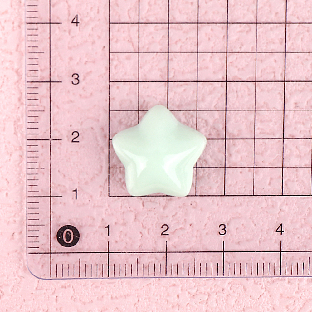 马卡龙树脂小配件五角星发夹DIY饰品配件奶油胶钥匙扣手机链批发
