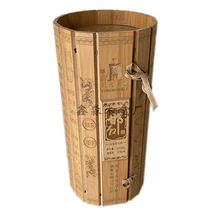 厂家定制 竹简式木质酒盒 PVC密度板白酒托盘 邯酒郸酒收纳木盒