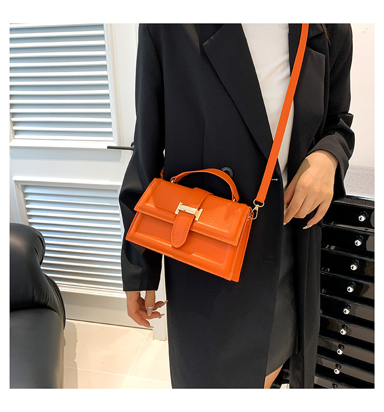 Small square bag women's bag 2024 new high-end bag crossbody bag decorative bag Hong Kong belt shoulder handbag_voghion.com