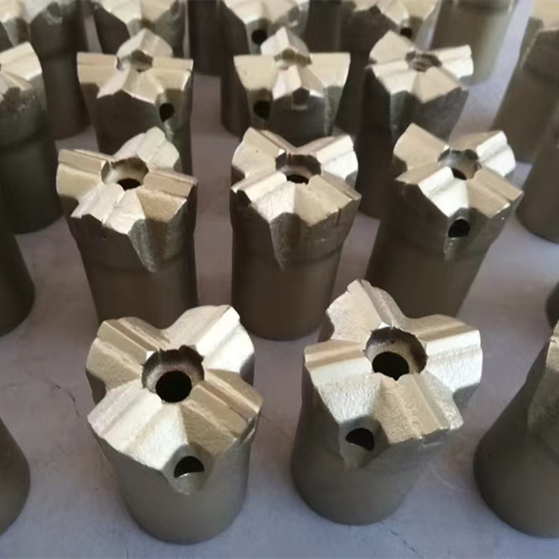 普兰卡球齿钻头 十字凿岩机钎具 R32/42/45/50  T38高炉开口钻头