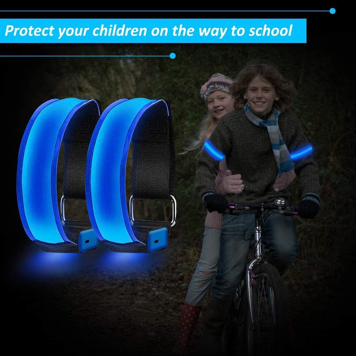 Cross-border luminous arm with LED luminous bracelet USB charging…