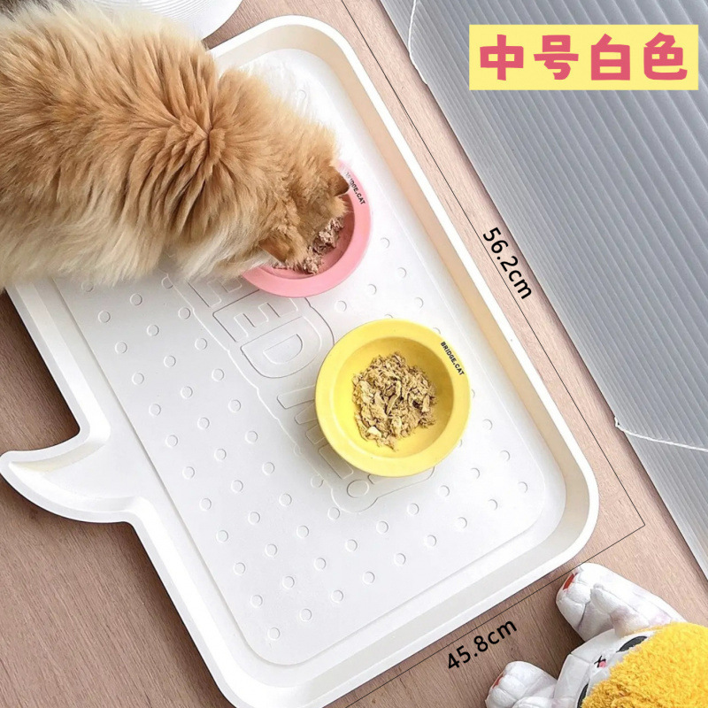 アリスペットプレースマット猫食事マット防水滑り止め大型食器ボウルマットアリス猫ボウルプレート|undefined