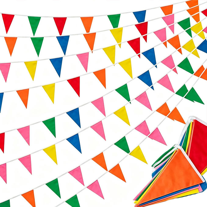 Wholesale sales of triangular pennants, small colorful flags, triangular flags, warning flags, and small flags for advertising and construction sites Wholesale sales of triangular pennants, small colorful flags, triangular flags, warning flags, and small flags for advertising and construction sites