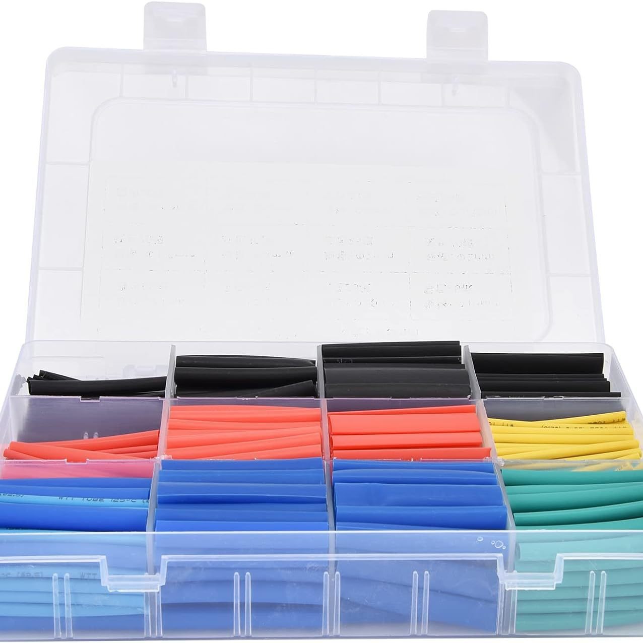 跨境批发 560pcs 绝缘热缩管2倍收缩环保彩色阻燃热收缩管批发