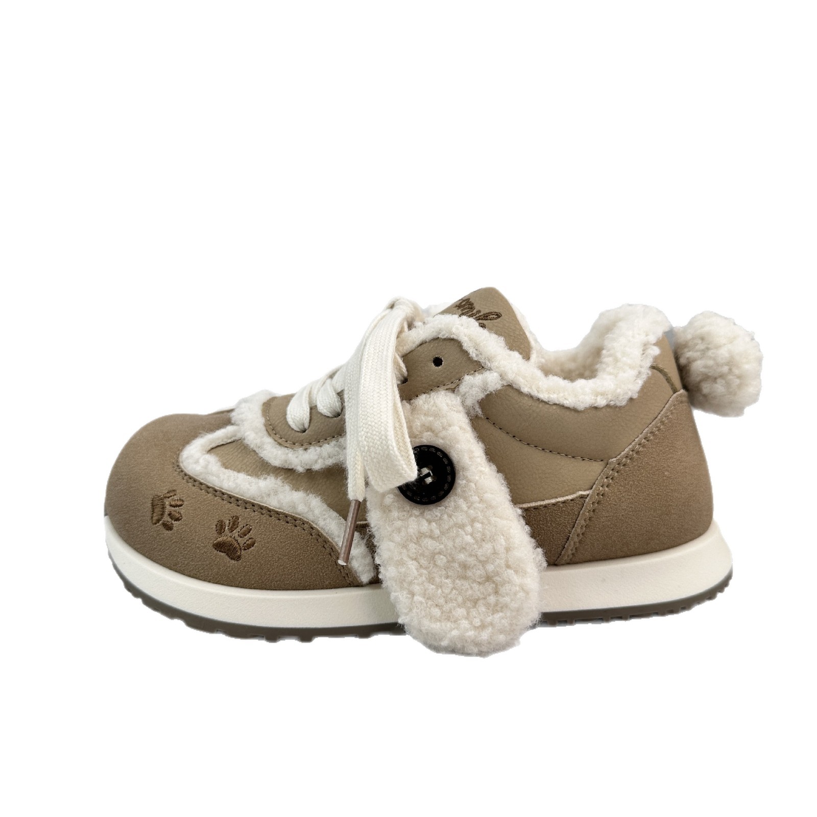 Farwave nicho de moda retro calentamiento Gump zapatos de invierno 2025 zapatos de capacitación de invierno de lana gruesa zapatos de algodón 2825M