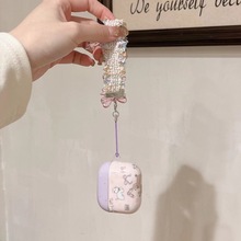 小众IMD蝴蝶结小狗适用苹果AirPods1/2代无线蓝牙耳机防摔保护套