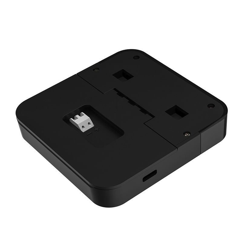 NEO graffiti WiFi inteligente de temperatura y humedad pantalla de color termostato infrarrojo termostato de aire acondicionado pantalla de visualización termostato-Negro