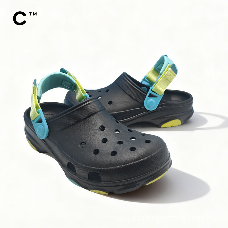 Cross Trilin Clogs for Men and Women, Couple's Outdoor Casual Beach Shoes, Lightweight, Non-Slip, Comfortable Closed-Toe Sandals