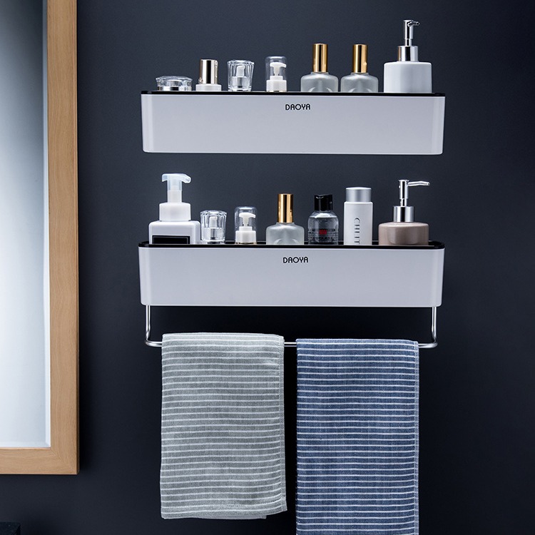 Toilet Bathroom Kitchen Rack Wash Table Towel Rack Wall-mounted Non-perforated Storage Cross-border Exclusive