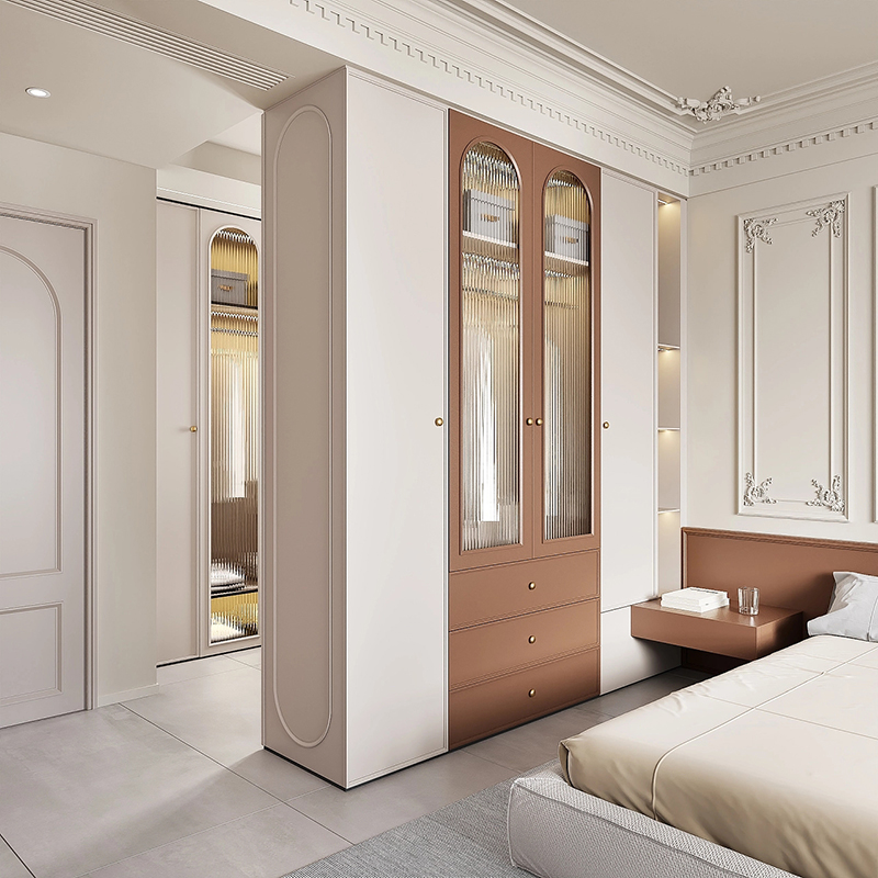 Taiwan's Whole House Customized Light French System All-Aluminum Customized Overall Bedroom Wardrobe Customized System Furniture Customization