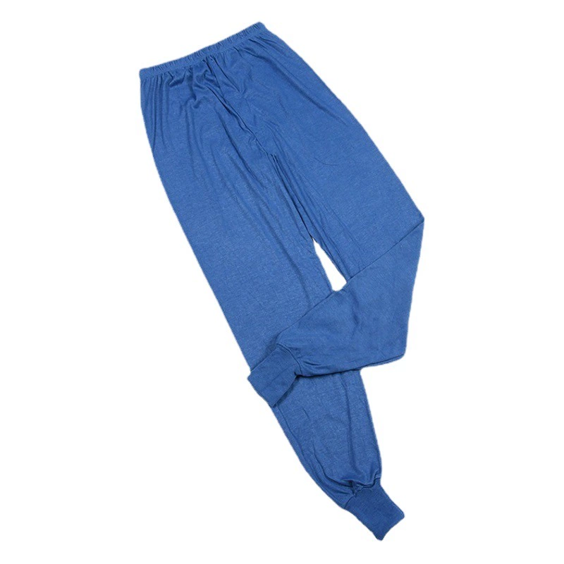 Прямые продажи с фабрики среднего и пожилого возраста Long Johns из полиэстера и хлопка с принтом брюки дедушки теплые брюки оптом