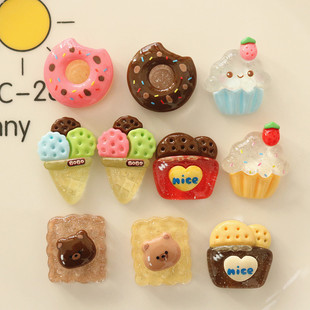 Transparent color simulation food play cartoon diy mobile phone case headdress hairpin jewelry resin accessories wholesale north 11