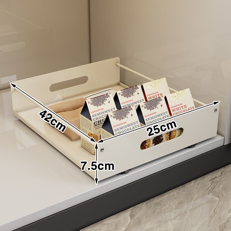 キャビネット食器調味料ラック引き出し式スライドレール食器ラック調味料ラックパンチフリープッシュプルバスケットキッチン収納ラック|undefined