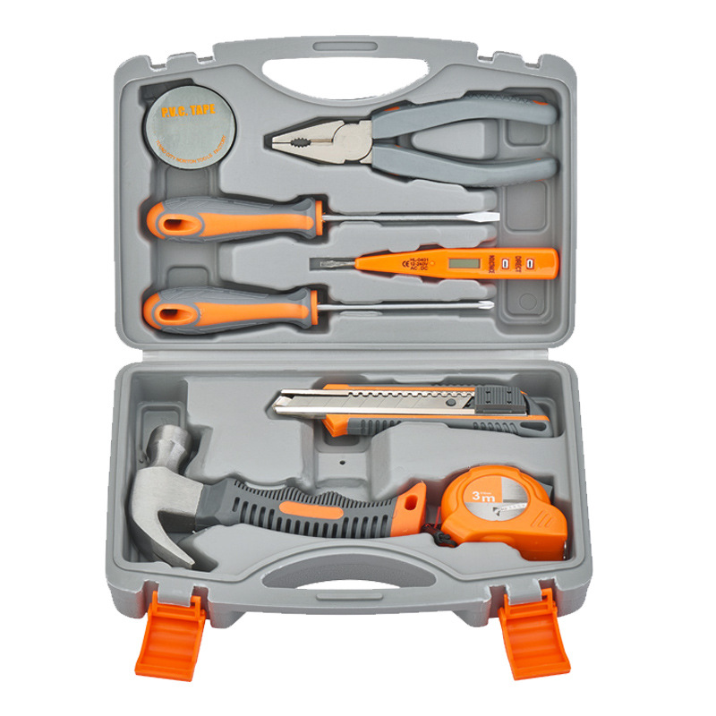 诺顿NORTON家用工具箱 套装 电工组合五金手动工具组套9件套礼品