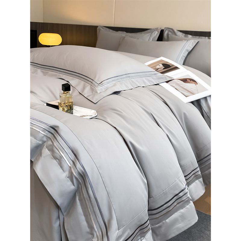 Luxury Pure Cotton Bedding Set For Hotel Style Comfort And Sleep_voghion.com