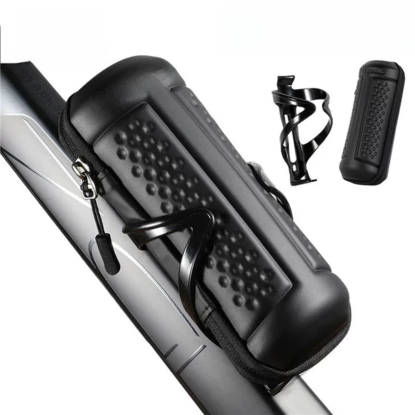Bicycle EVA Tool Jar Hard Shell Kettle Bag with Water Kettle Rack Tool Portable Storage Box Set Riding Equipment