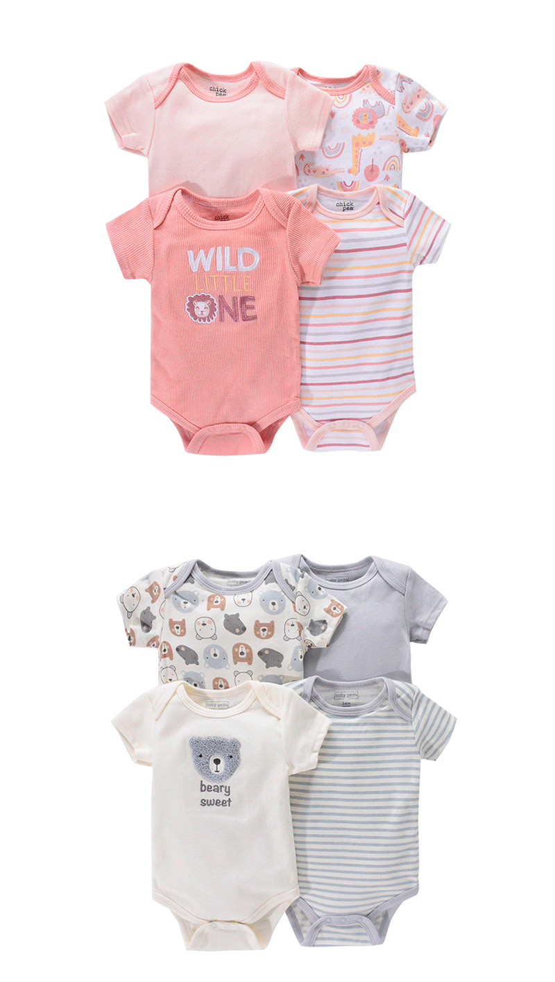 Title 6, Macacão de verão para bebê com mangas curtas, i...