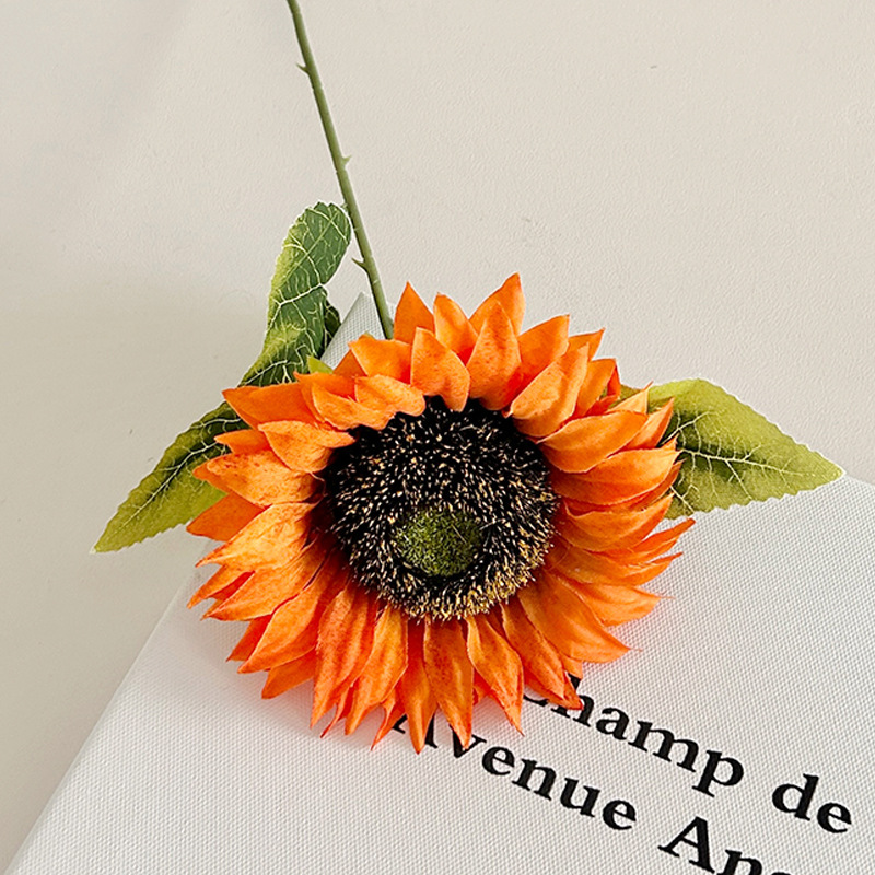 Ramos de Girasoles Artificiales para Decoración del Hogar o como Accesorios de Fotos, al Por Mayor