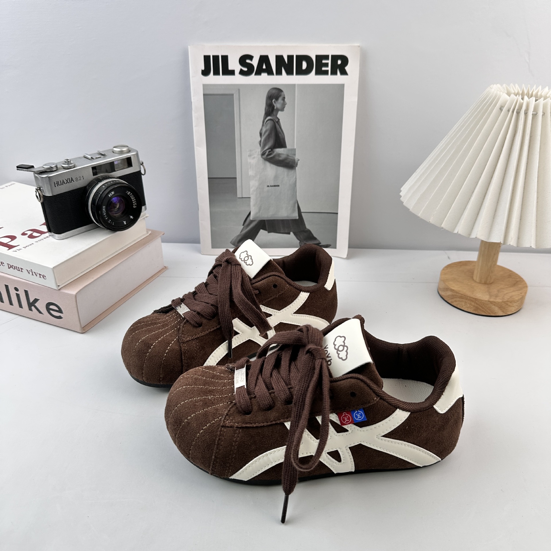 Farwave retro Gump zapatos deportivos casuales versátiles 2025 nuevos estudiantes de otoño lazos bajos zapatos de entrenamiento alemán mujeres