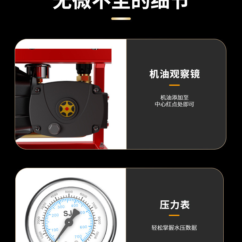 Black Cat 220V Wall-Mounted High-Pressure Car Wash Machine Water Gun 380V Car Wash Shop Commercial Cleaning Machine Commercial Car Wash Machine