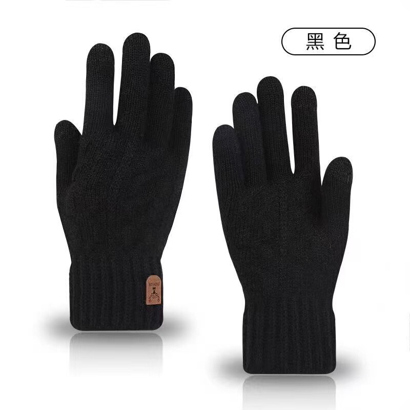 冬の肌に優しい手袋は男女防寒とベルベットが厚く、冬の保温はタッチパネル手袋のニット毛糸手袋に乗ることができる|undefined