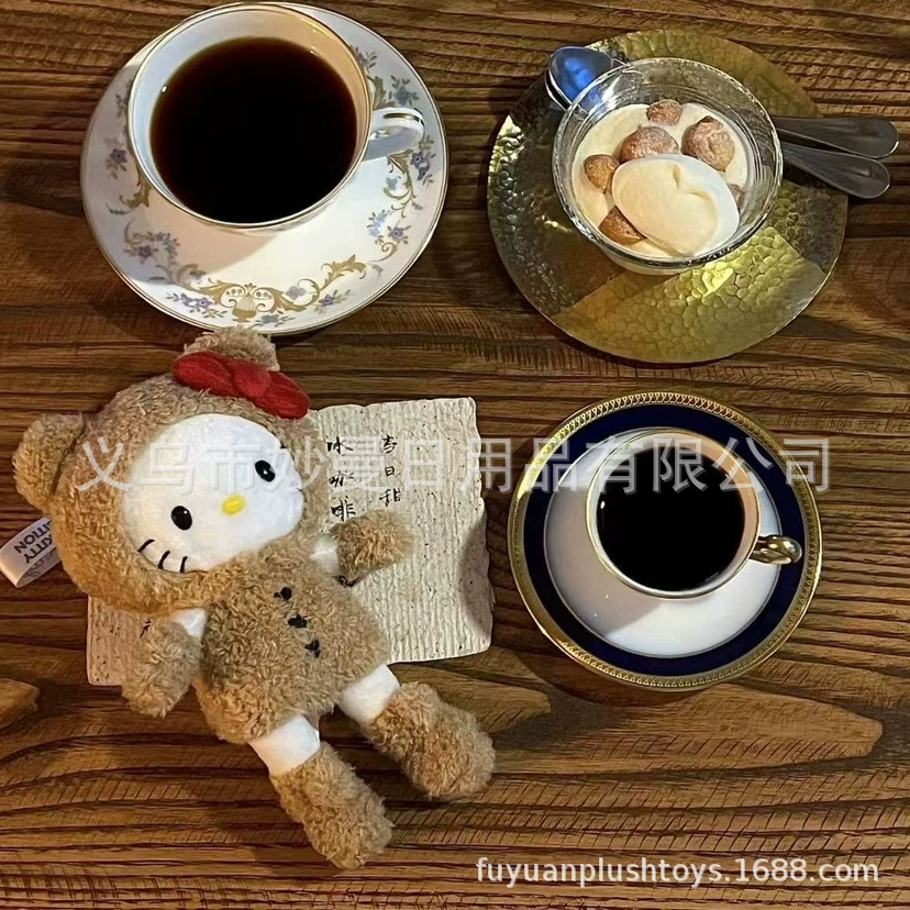 Plush pendant Hello Kitty keychain, 12 cm & 15 cm variants, assorted styles